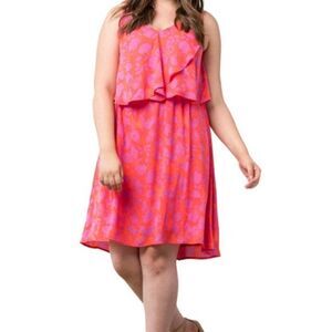 Bobeau Collection Flora Lane Print Dress Plus Size